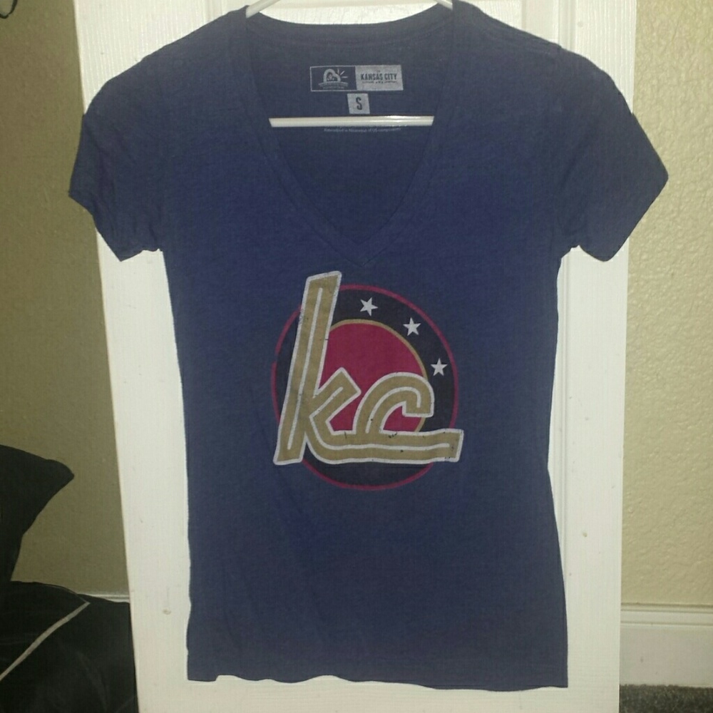 Blue KC clothing company tshirt top small